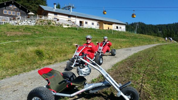 Mountaincart fahren an der Hörnerbahn Bolsterlang