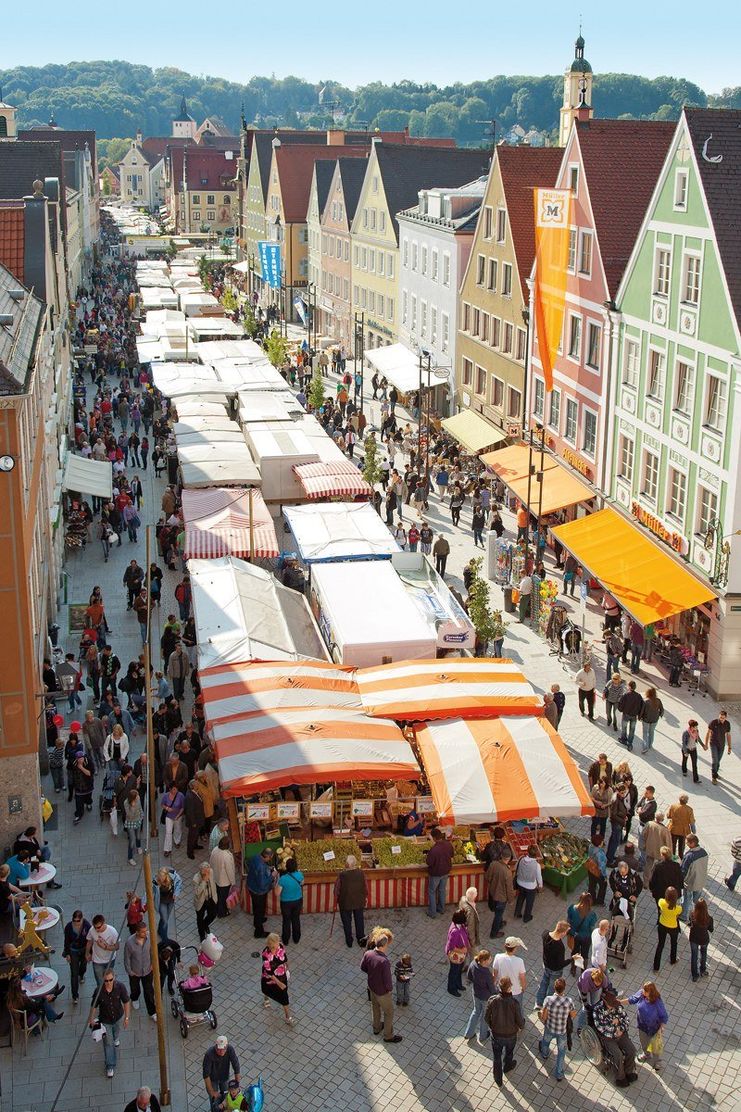 Marktstände in der Innenstadt