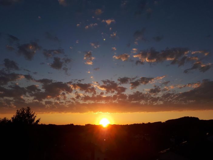 Sonnenuntergang vom Balkon aus