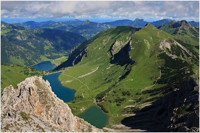 Dreiseenblick von der Lachenspitze