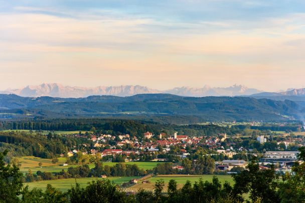 Ausblick von Schloss Zeil auf Leutkirch