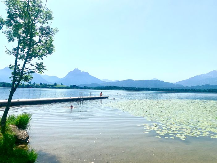 zum Schwimmen: Hopfensee