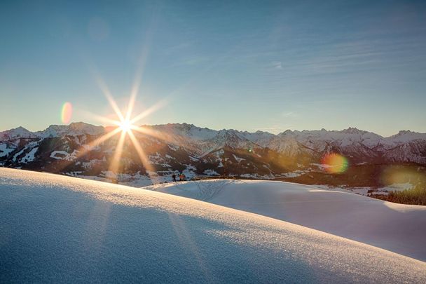 Skigebiet Ofterschwang-Gunzersied - Sonnenaufgang