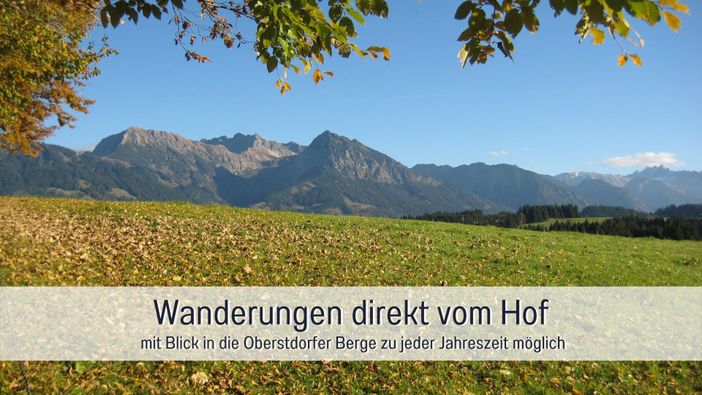 Biohof Burger Wanderungen direkt vom Hof