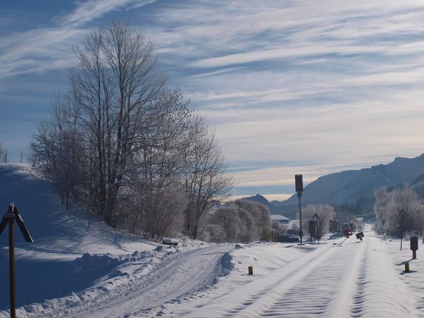 Am Ortsausgang von Nesselwang im Allgäu