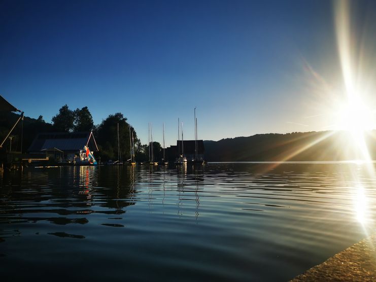 Segelboote auf dem Alpsee