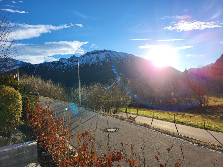 Breitenbergblick von der Terrasse aus