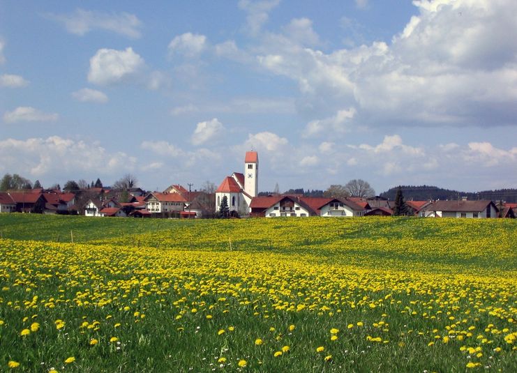 Blick auf Lengenwang