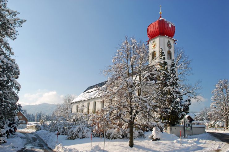 Scheffauer Kirche im Winter