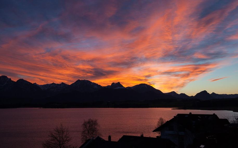 Sonnenuntergang am Hopfensee