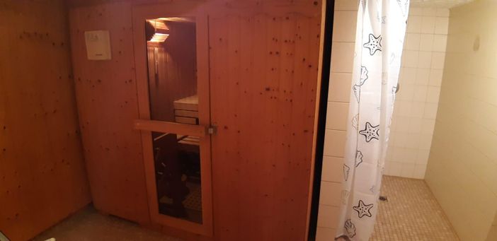 Sauna mit Dusche  WC und Ruheliegen