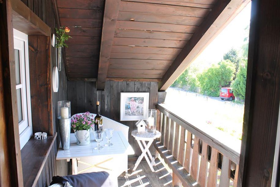 Balkon mit Schlossblick