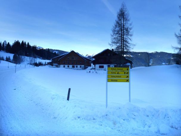 Wegweiser im Ortsteil Steig