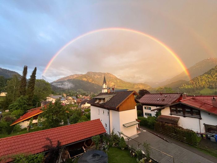 Regenbogen über Bad Hindelang