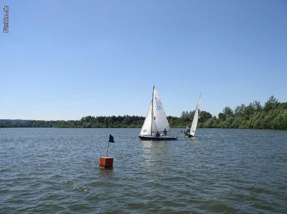 Segeln auf dem Irsinger Stausee