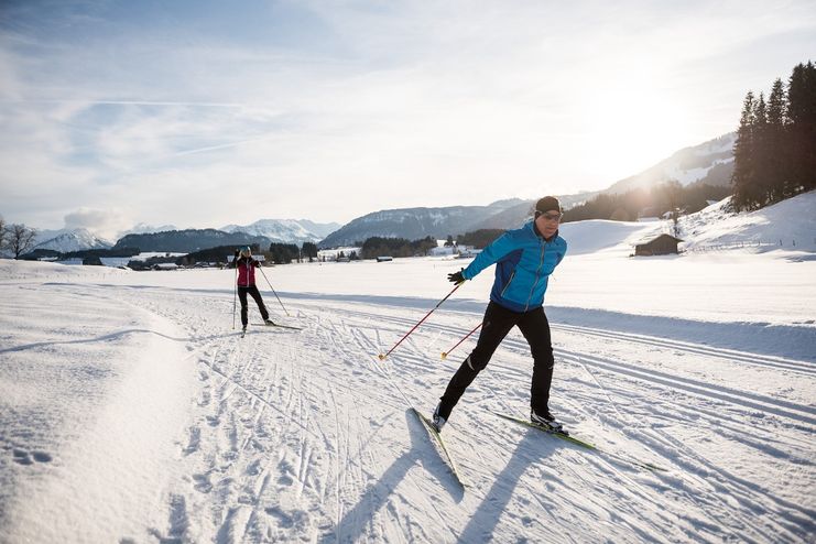 Langlaufen & Skating auf der Sonnenalp Loipe - Ofterschwang