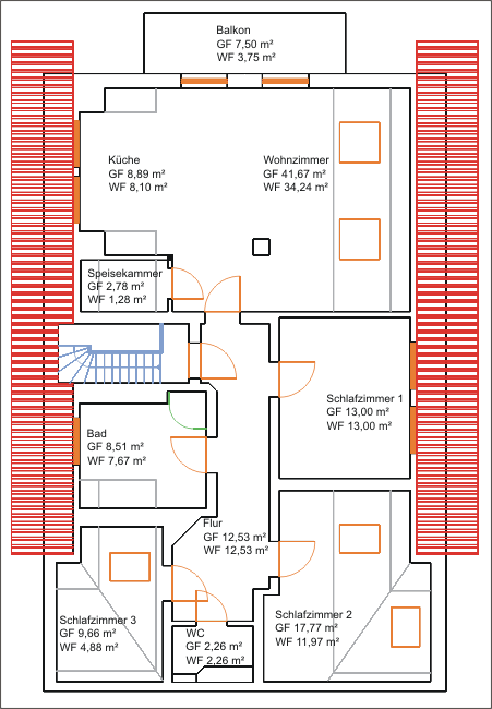 Grundriss Ferienwohnung