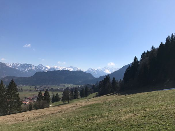 Aussicht auf die Oberstdorfer Berge