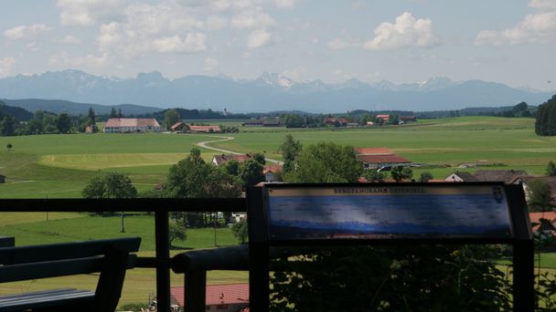 Bergpanorama entlang des Sachsenrieder Bähnles