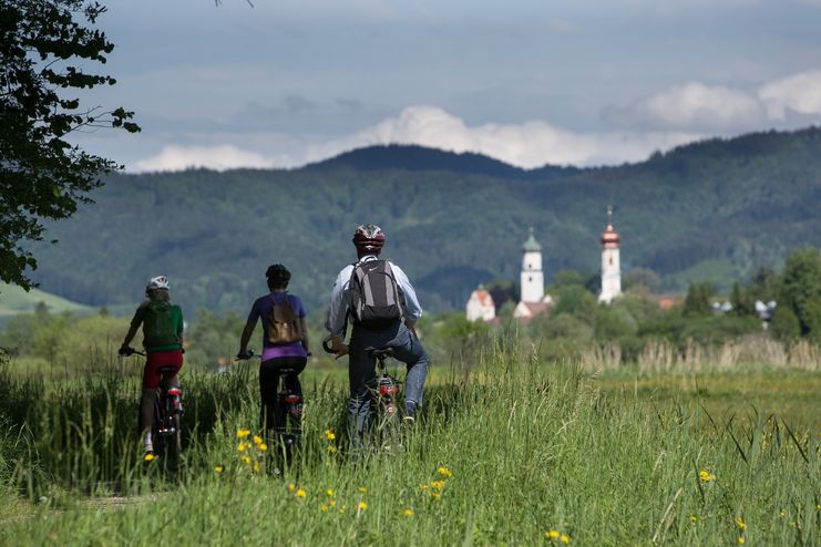 Blick auf die Isnyer Türme und Tore