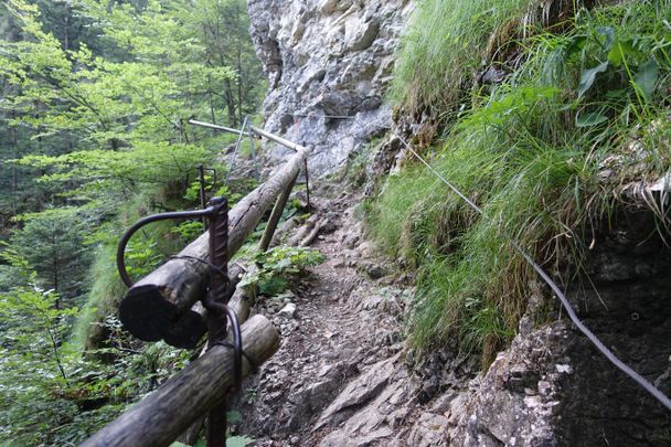 Gesicherte Passagen in der Reichenbachklamm