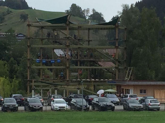 Klettergerüst am großen Alpsee