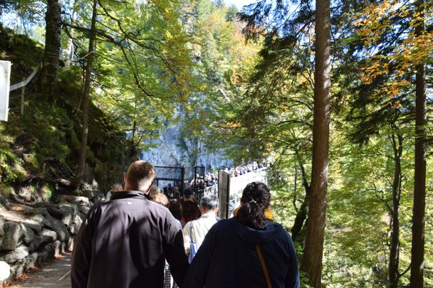 Andrang an der Marienbrücke