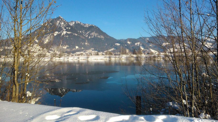 Ortwanger Baggersee im Winter