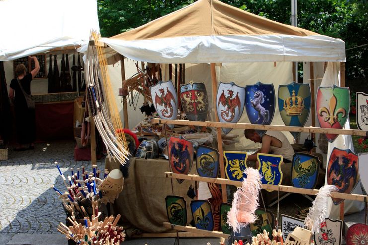 Mittelaltermarkt im Freyberggarten