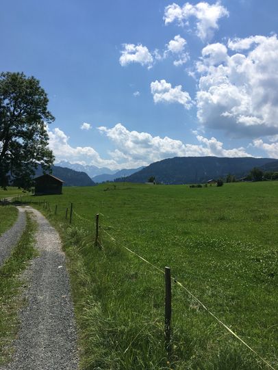 Weg zurück nach Bolsterlang