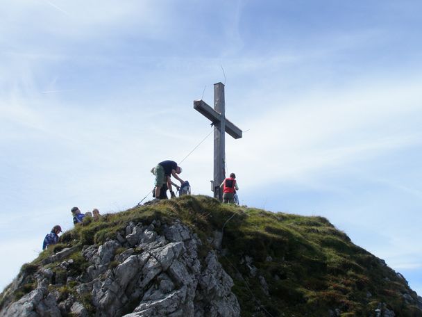 Am Gipfel des Aggenstein