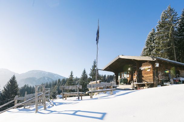 Hündeleskopfhütte im Winter