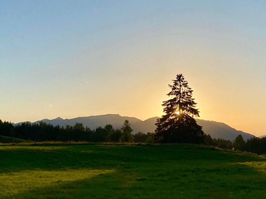 Abendstimmung oberhalb von Hofen