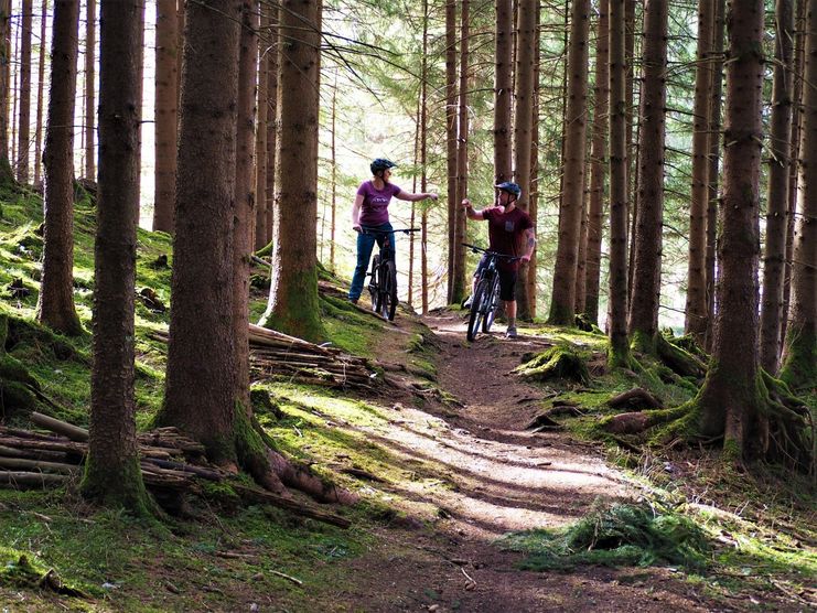 Radtour durch die Wälder