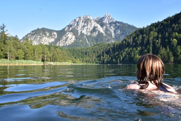 Schwimmen im Schwansee