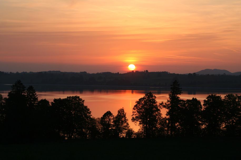 Sonnenaufgang vom Balkon