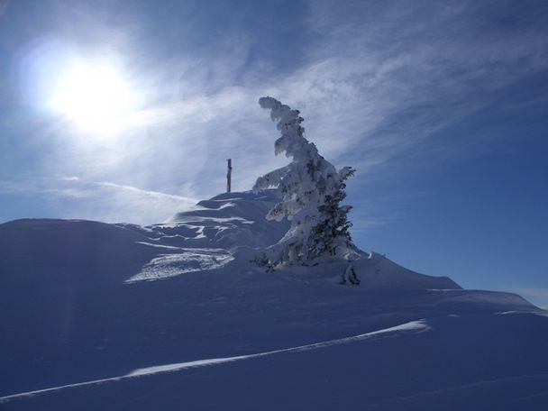 Föhnstimmung am Gipfel des Gamskopf