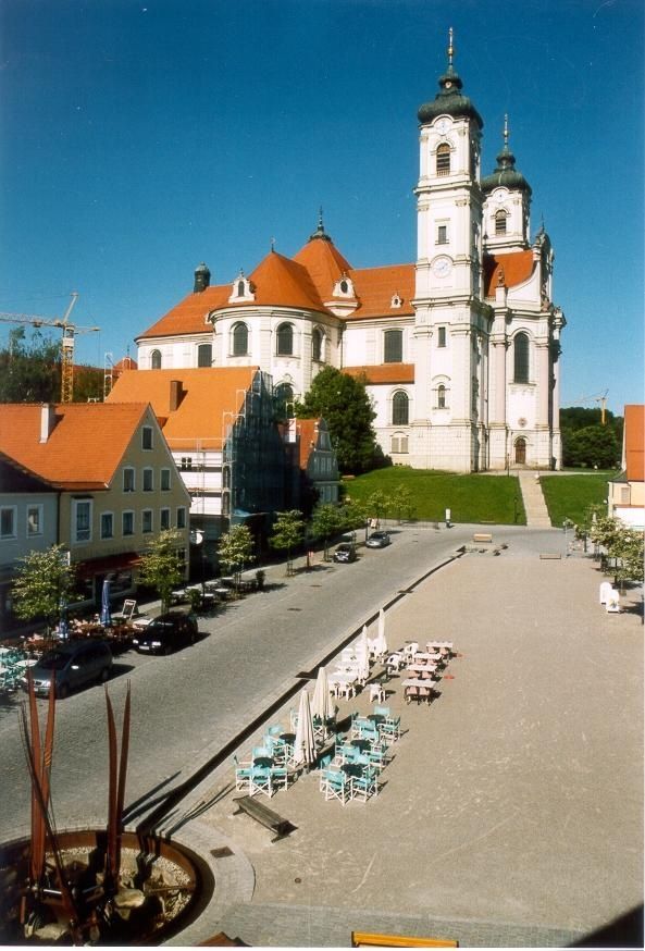 Marktplatz und Basilika Ottobeuren