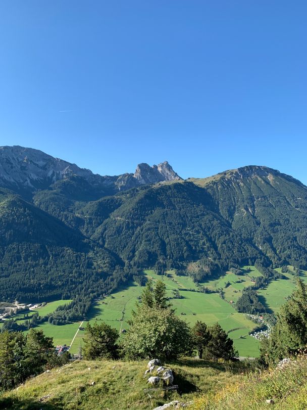 Ausblick von der Burgruine Falkenstein Richtung Breitenberg