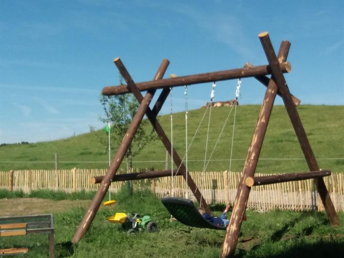 Baumschaukel aus dem eigenen Wald