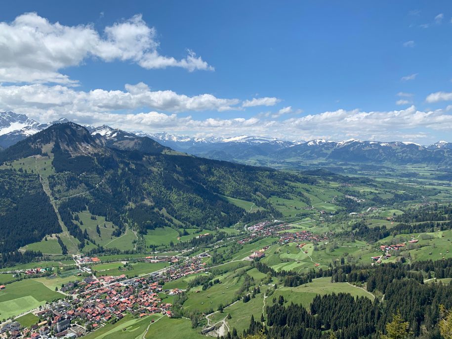 Sonneck-Sicht auf Bad Hindelang