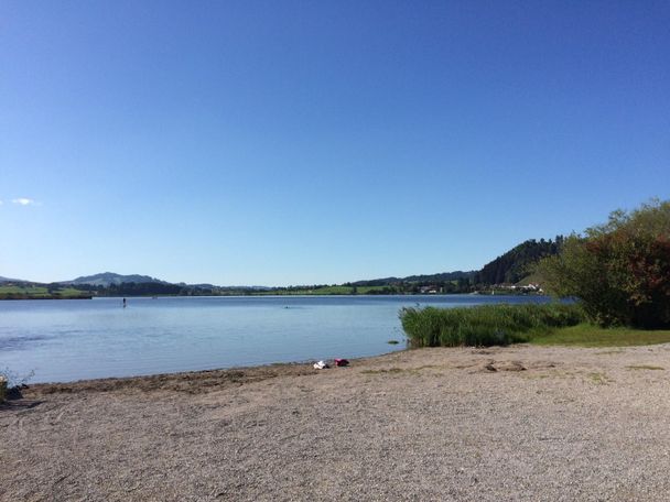 Blick über den Hopfensee vom Campingplatz Hopfensee