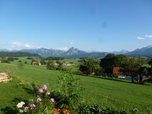 Ausblick Fewo Alpenpanorama Heimen