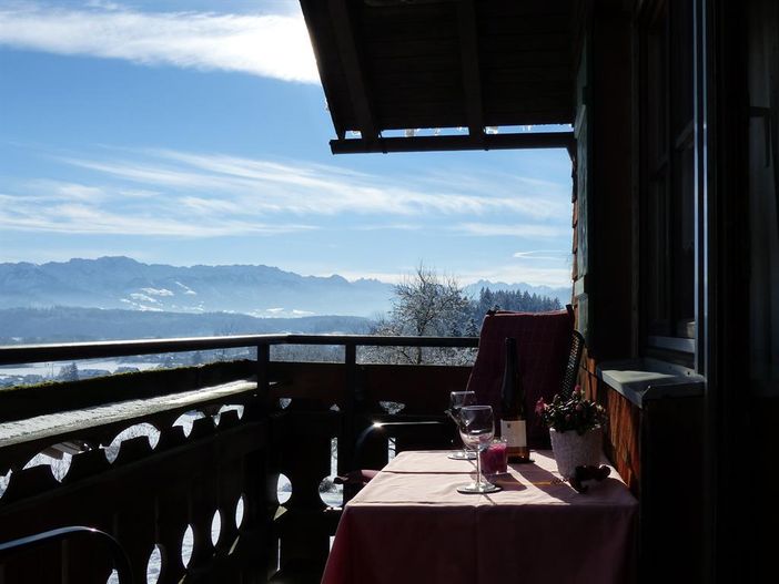 Balkon mit herrl Aussicht FeWo Steineberg