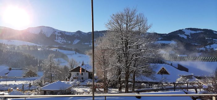 Blick vom Balkon