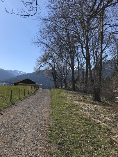 Schöne Aussicht auf die Bergwelt