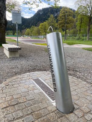 Trinkbrunnen am Skatepark in Füssen