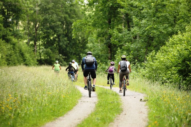 Radtour auf dem ehemaligen Bahndamm