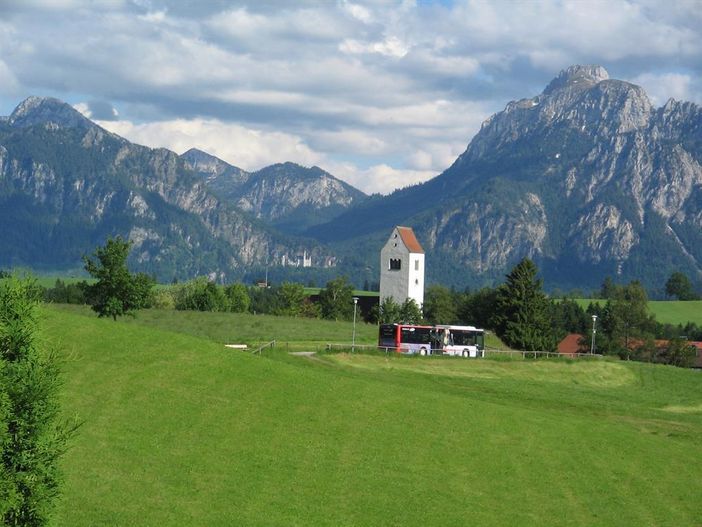 Blick zum Säuling von der Ferienwohnung 1