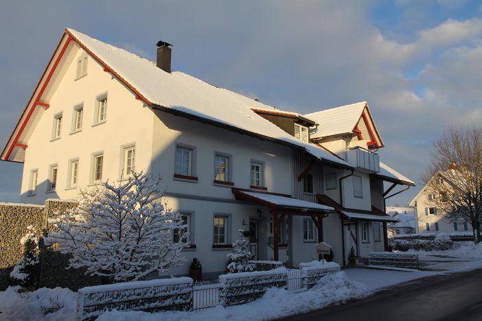 Haus im Winter